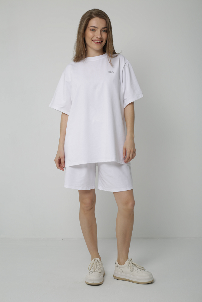 Костюм футболка и шорты oversize