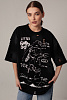 Футболка oversize с пайетками