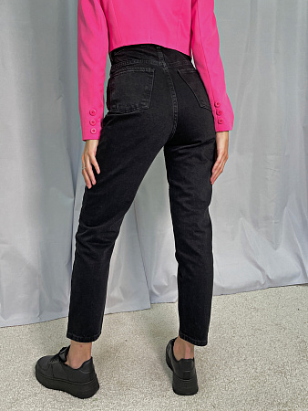 Джинсы MOM FIT с кристаллами
