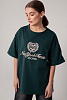 Футболка oversize с круглым вырезом