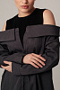 Рубашка с открытыми плечами oversize 