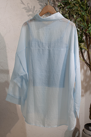 Комплект oversize рубашка и топ