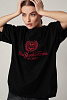 Футболка oversize с круглым вырезом