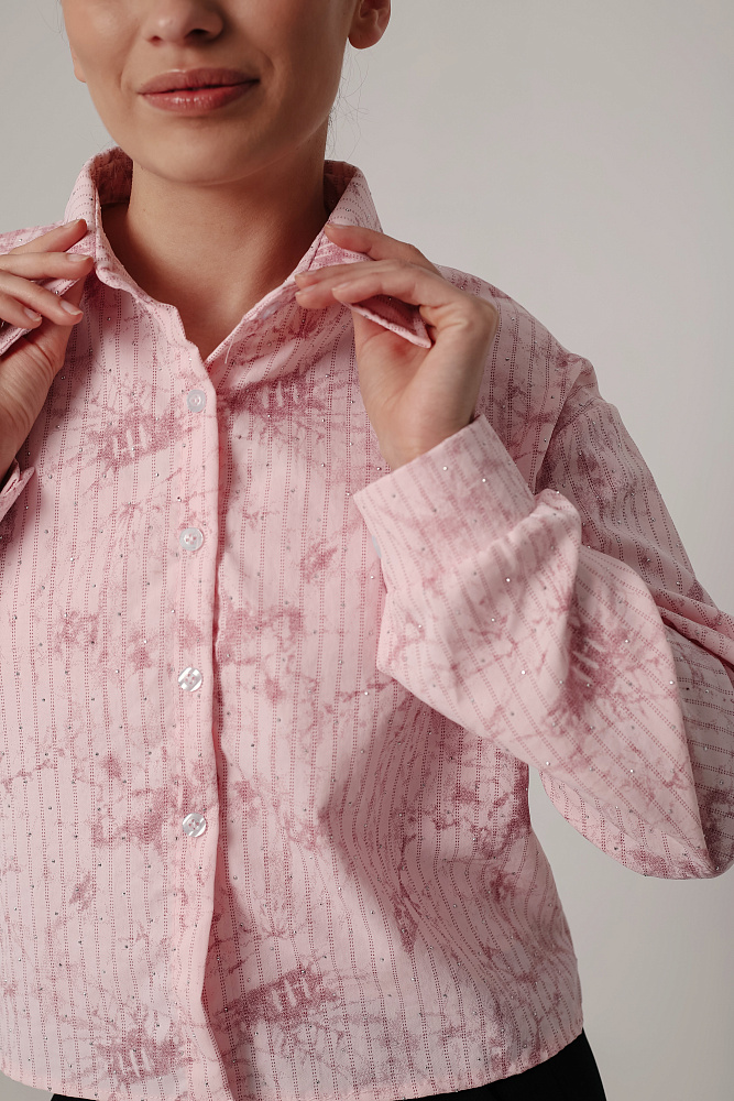 Комплект oversize рубашка и топ