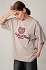 Футболка oversize с круглым вырезом