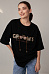Футболка oversize с цепочкой