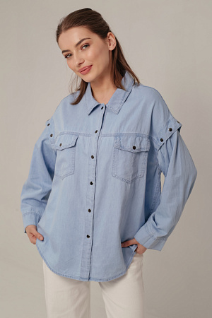 Рубашка джинсовая oversize