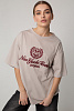 Футболка oversize с круглым вырезом