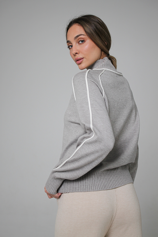 ДЖЕМПЕР ТРИКОТАЖНЫЙ ОВЕРСАЙЗ