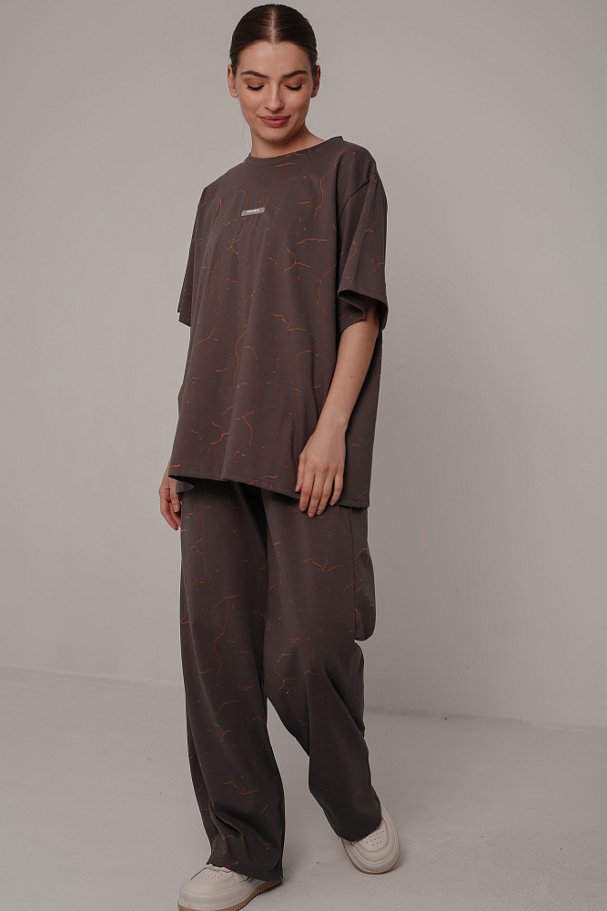 Костюм футболка и брюки oversize