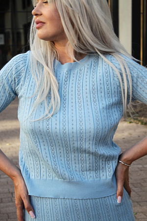 Костюм футболка и юбка oversize
