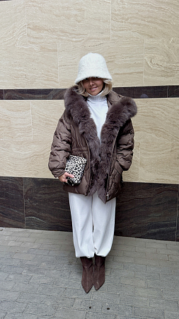 ПУХОВИК С НАТУРАЛЬНЫМ МЕХОМ