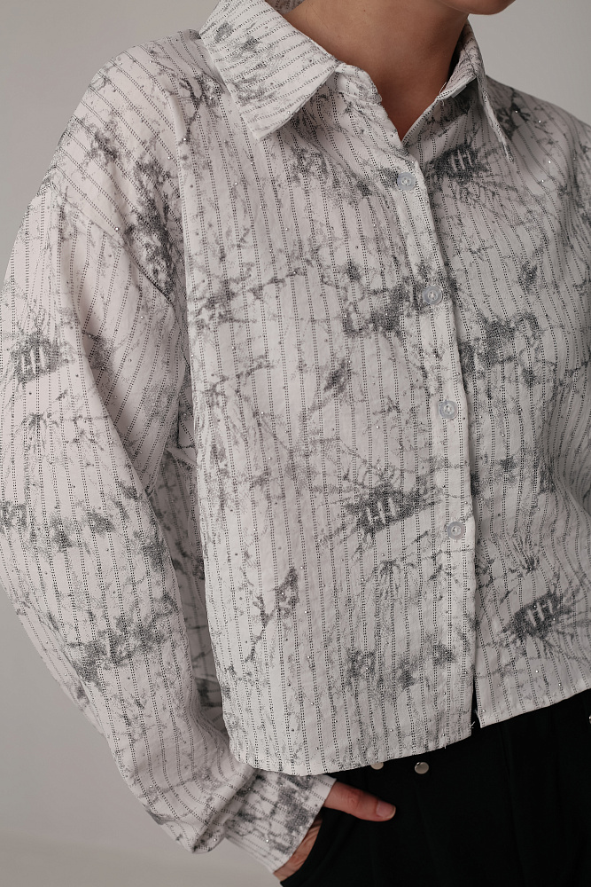 Комплект oversize рубашка и топ