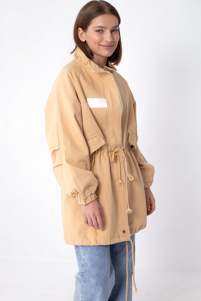 Ветровка oversize прямого кроя на кулиске