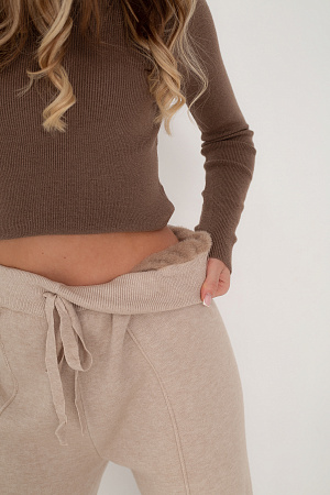 Брюки oversize утепленные