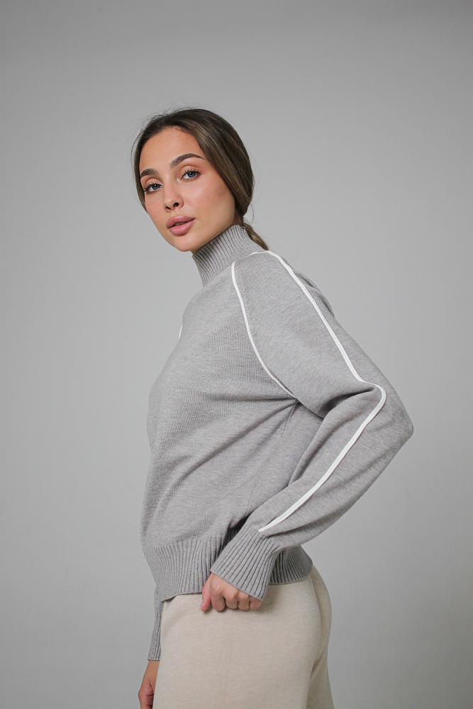 ДЖЕМПЕР ТРИКОТАЖНЫЙ ОВЕРСАЙЗ