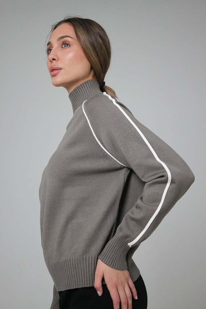 ДЖЕМПЕР ТРИКОТАЖНЫЙ ОВЕРСАЙЗ