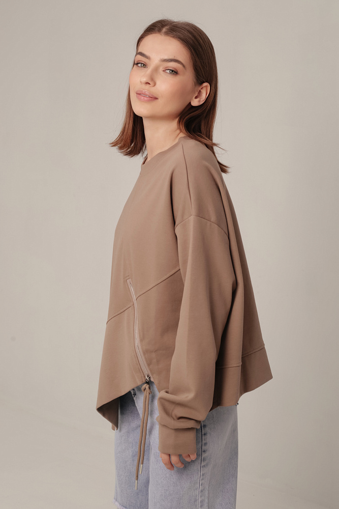 Хлопковый лонгслив oversize