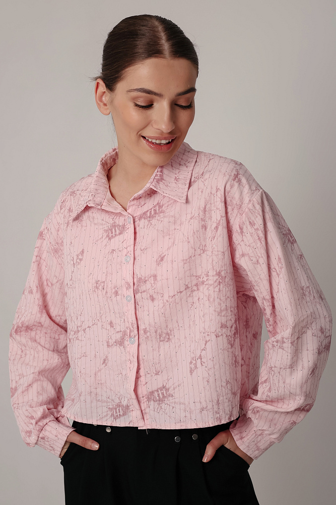Комплект oversize рубашка и топ