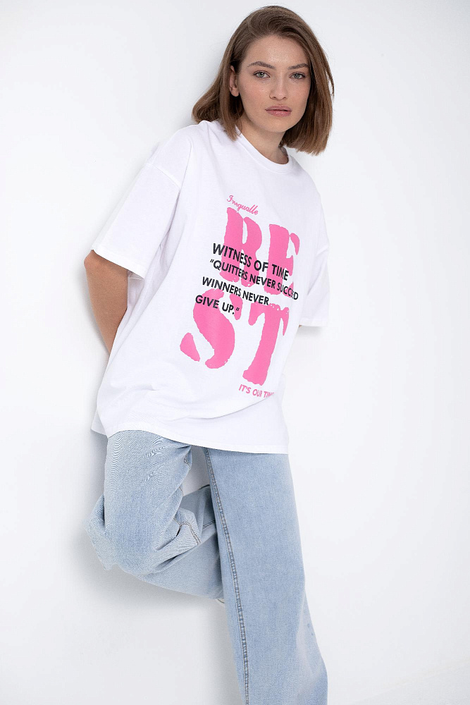 Футболка oversize с принтом