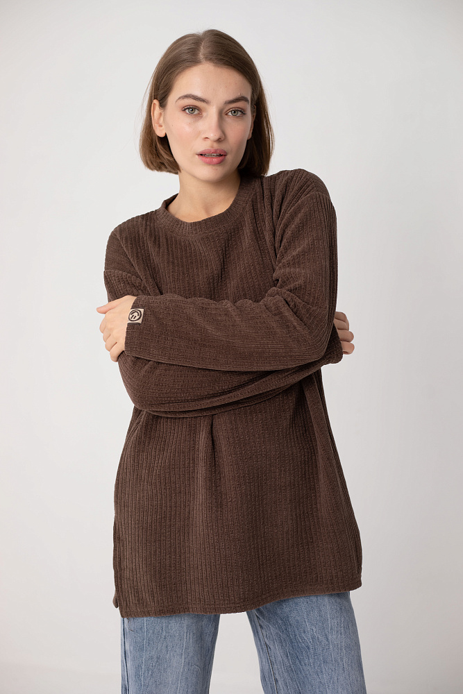 Лонгслив удлиненный oversize