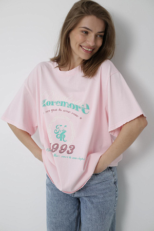 Хлопковая футболка oversize 