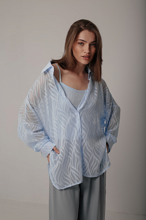 Комплект рубашка и топ oversize