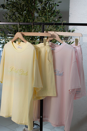 Костюм oversize футболка и шорты