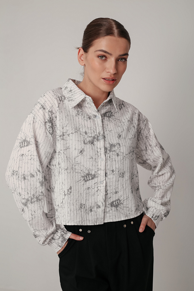 Комплект oversize рубашка и топ