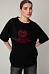 Футболка oversize с круглым вырезом