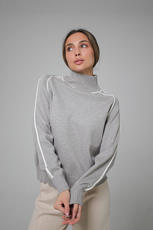 ДЖЕМПЕР ТРИКОТАЖНЫЙ ОВЕРСАЙЗ