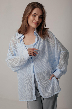 Комплект рубашка и топ oversize