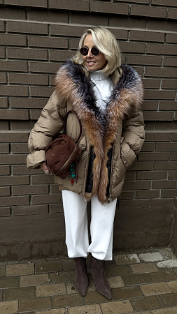 ПУХОВИК С НАТУРАЛЬНЫМ МЕХОМ