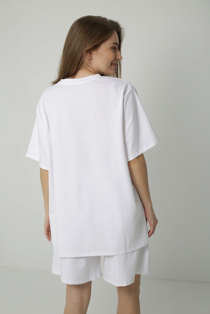 Костюм футболка и шорты oversize