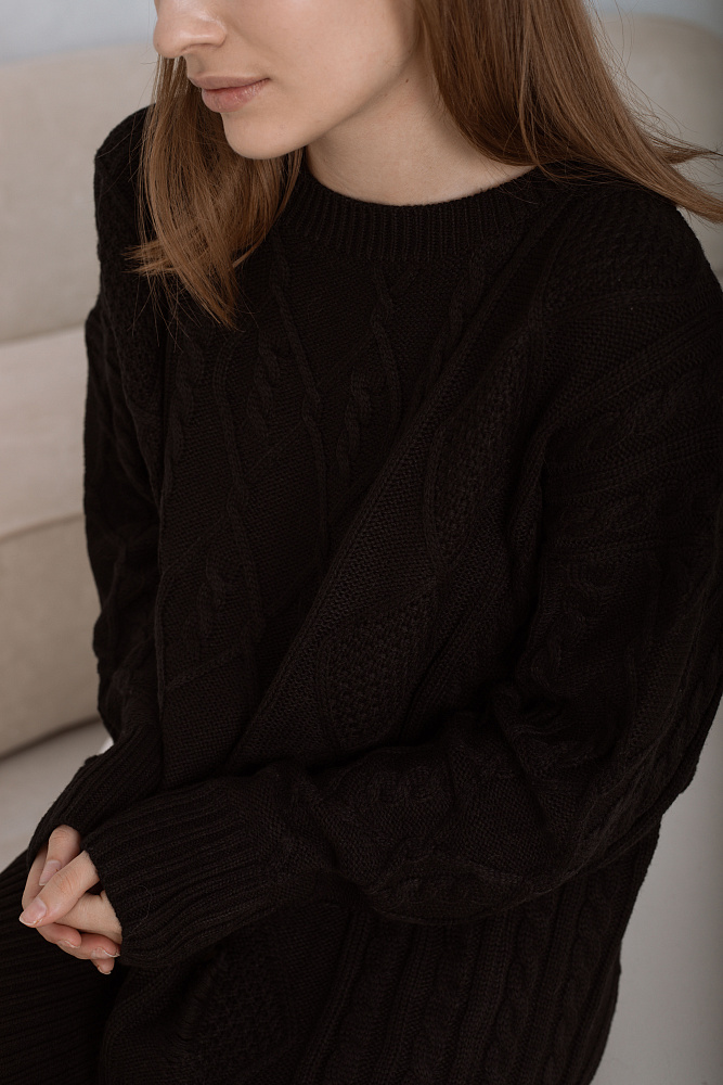 Свитер oversize с узором