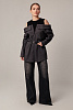 Рубашка с открытыми плечами oversize 