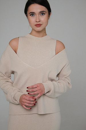 КОСТЮМ ТРИКОТАЖНЫЙ ОВЕРСАЙЗ