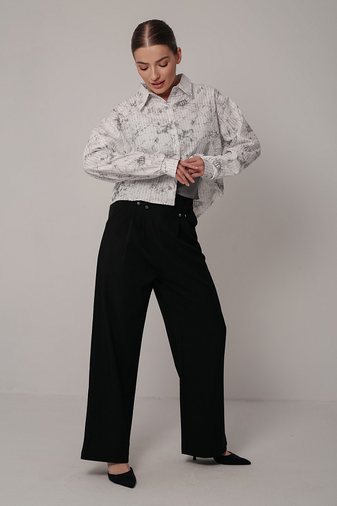 Комплект oversize рубашка и топ