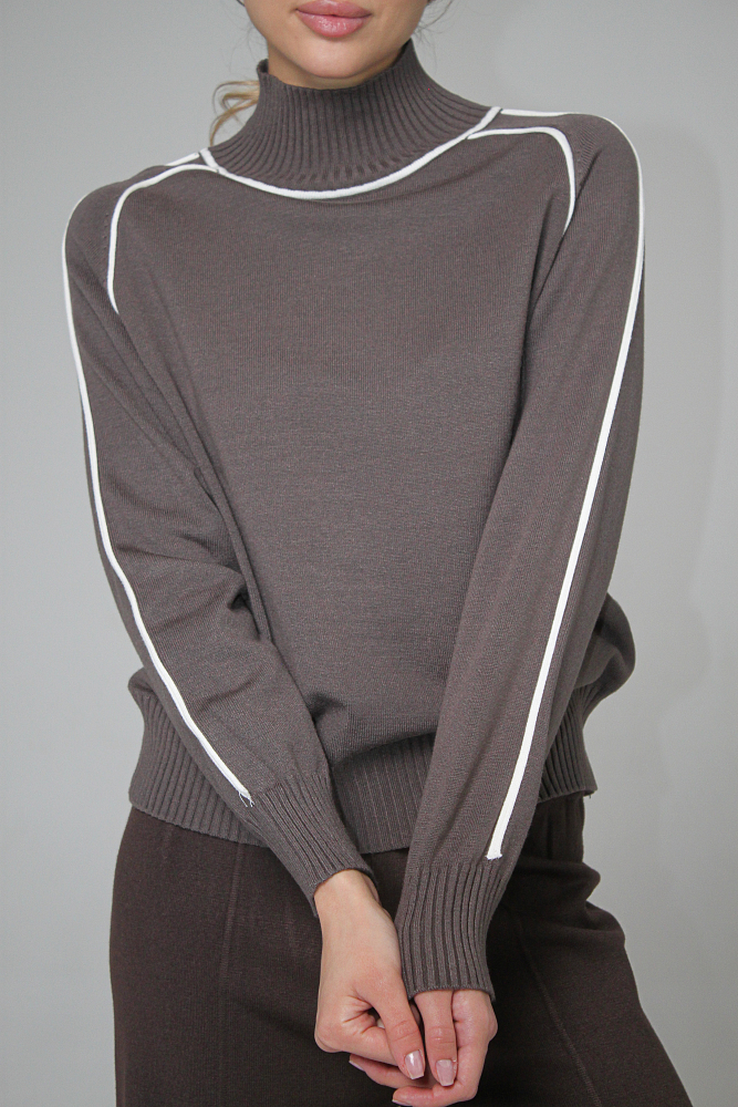 ДЖЕМПЕР ТРИКОТАЖНЫЙ ОВЕРСАЙЗ