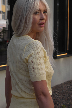 Костюм футболка и юбка oversize