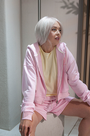Костюм oversize свитшот и шорты