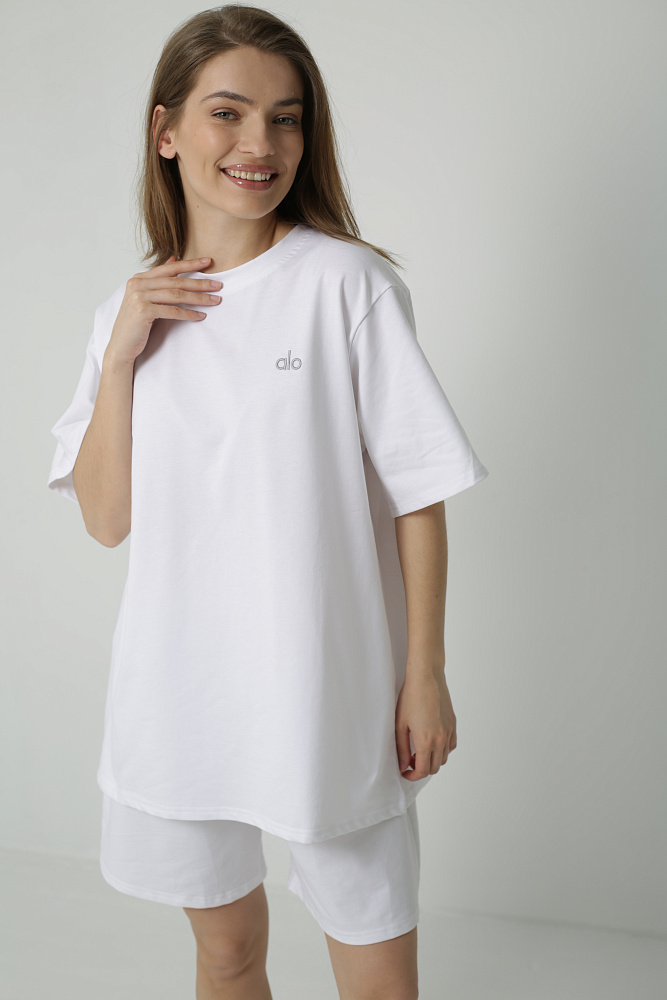 Костюм футболка и шорты oversize