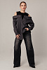 Рубашка с открытыми плечами oversize 