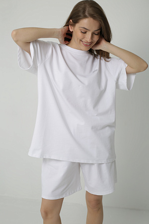 Костюм футболка и шорты oversize