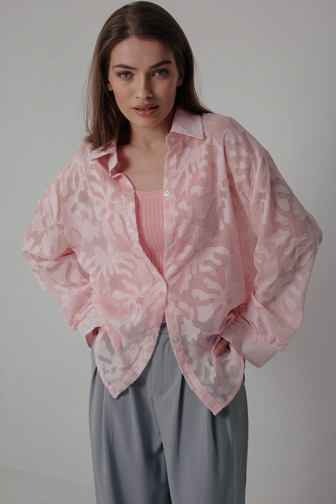 Комплект рубашка и топ oversize