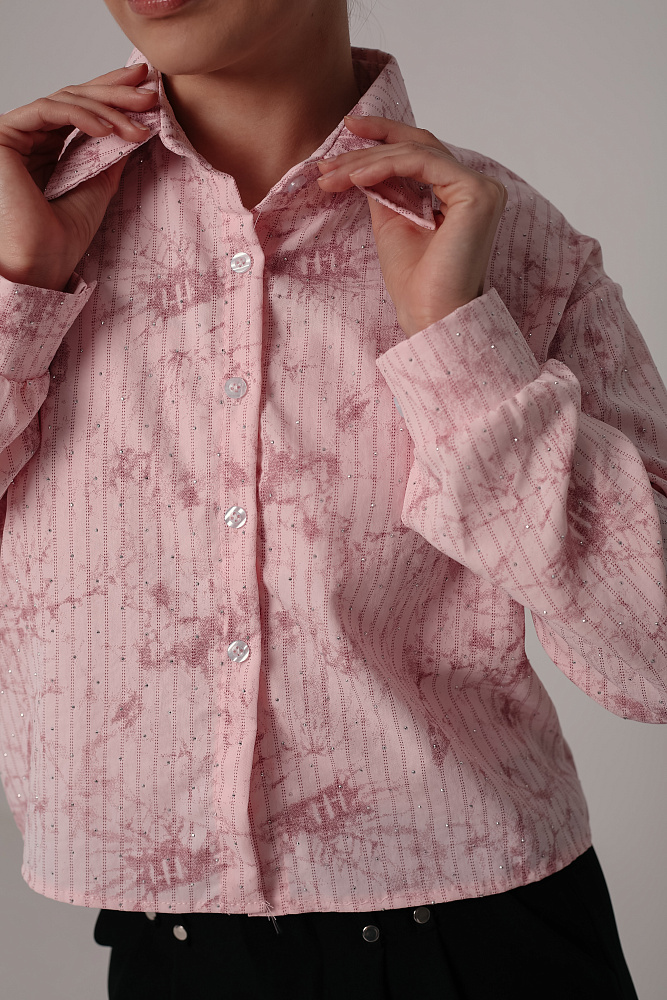 Комплект oversize рубашка и топ