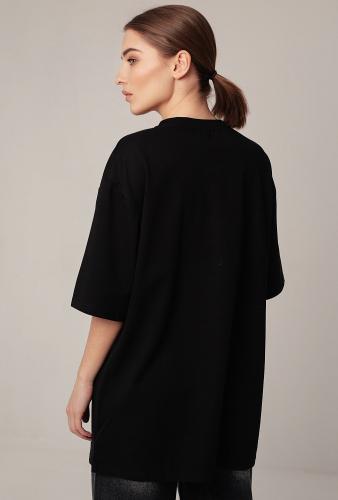 Футболка oversize с принтом мишки