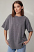 Футболка oversize с блестящими надписями