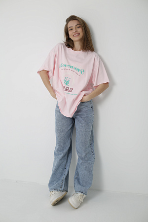 Хлопковая футболка oversize 