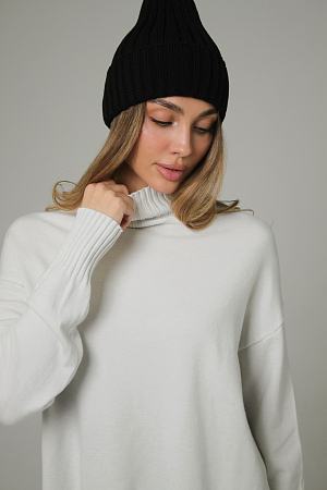 ДЖЕМПЕР С ВОРОТНИКОМ СТОЙКОЙ